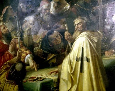 JD ponders whether or not to sign that peace treaty with King Cormac's Kingdom of the Three Buttcracks.