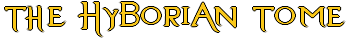 Logo image for The Hyborian Tome website.