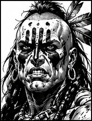 Pictish warrior illustration